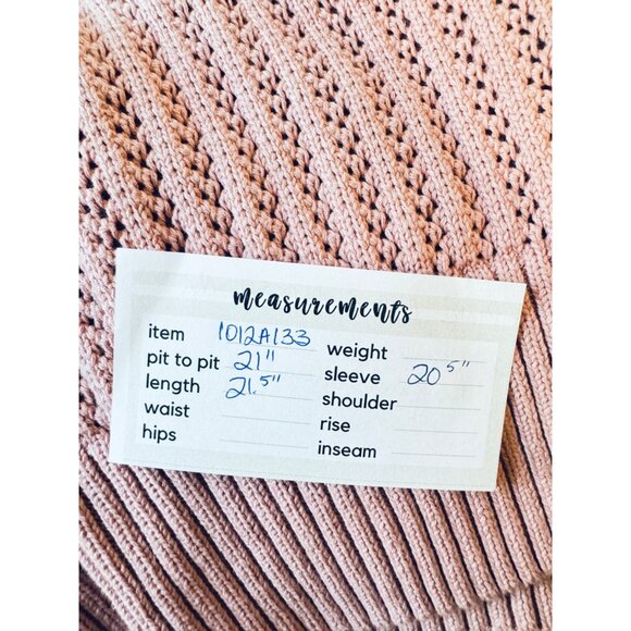 Marc New York Andrew Marc Large Pink/Mauve Knit Sweater - Picture 6 of 9